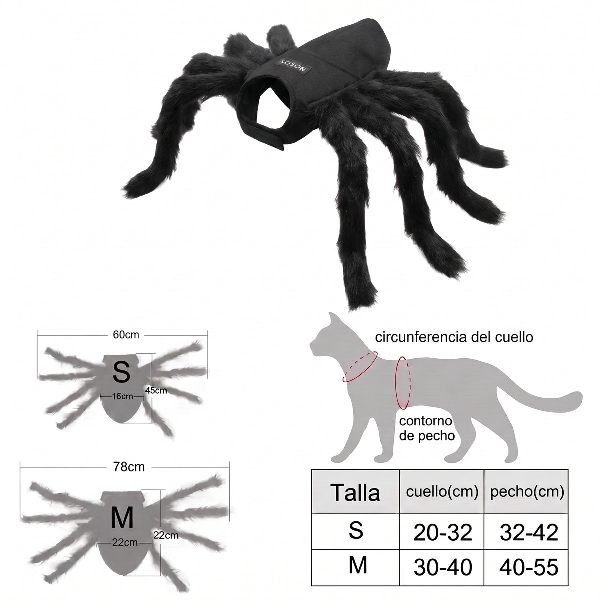 Disfraz de Araña para Mascota